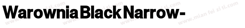Warownia Black Narrow字体转换
